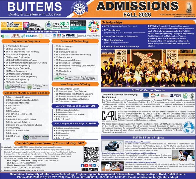Balochistan Civil Services Academy BCSA